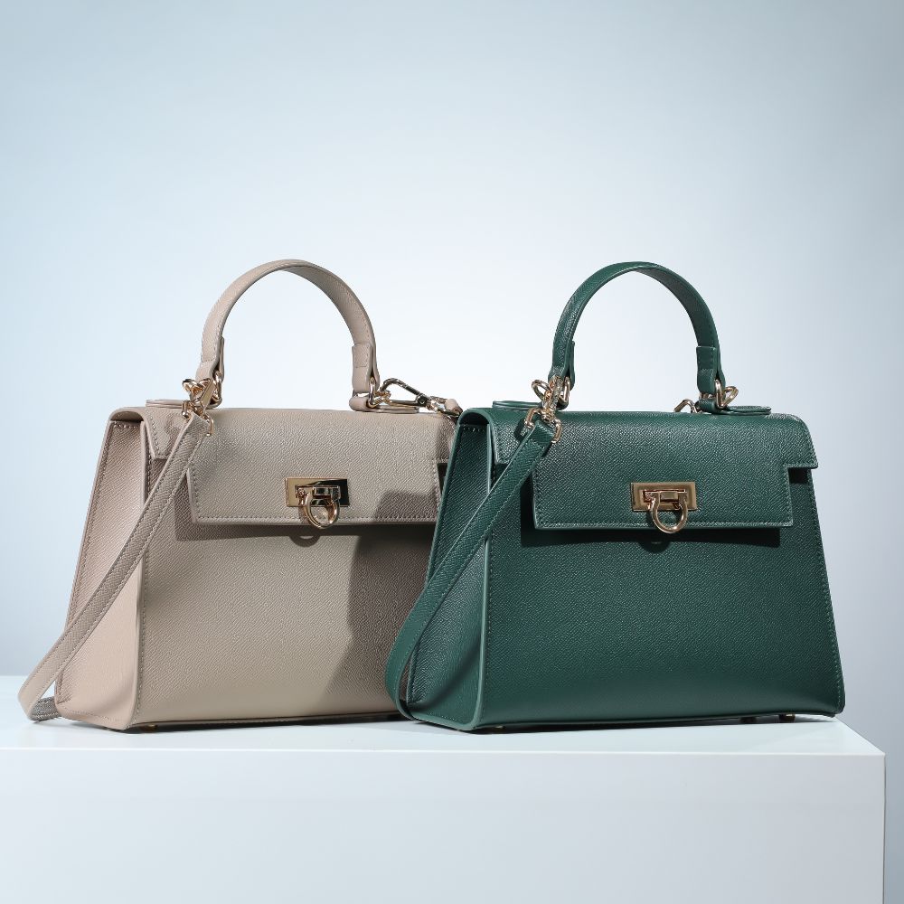 Levantine designer handbags in various colors and styles, luxury fashion accessories