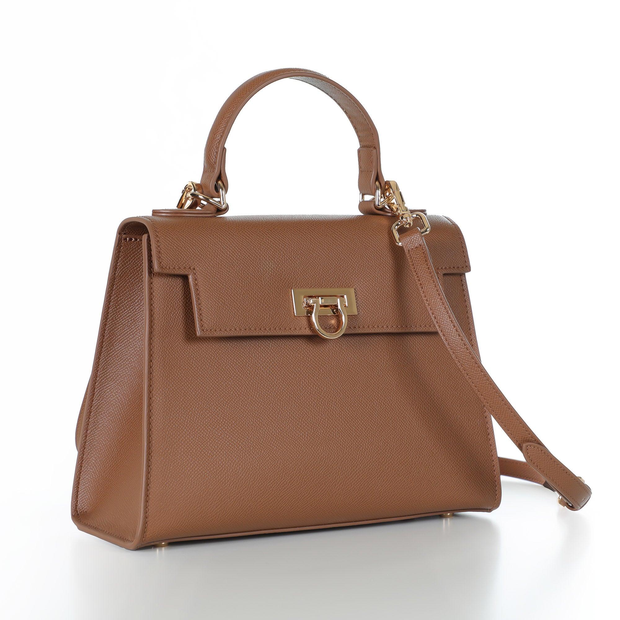 Layla Top-Handle Bag-Brown - Levantine