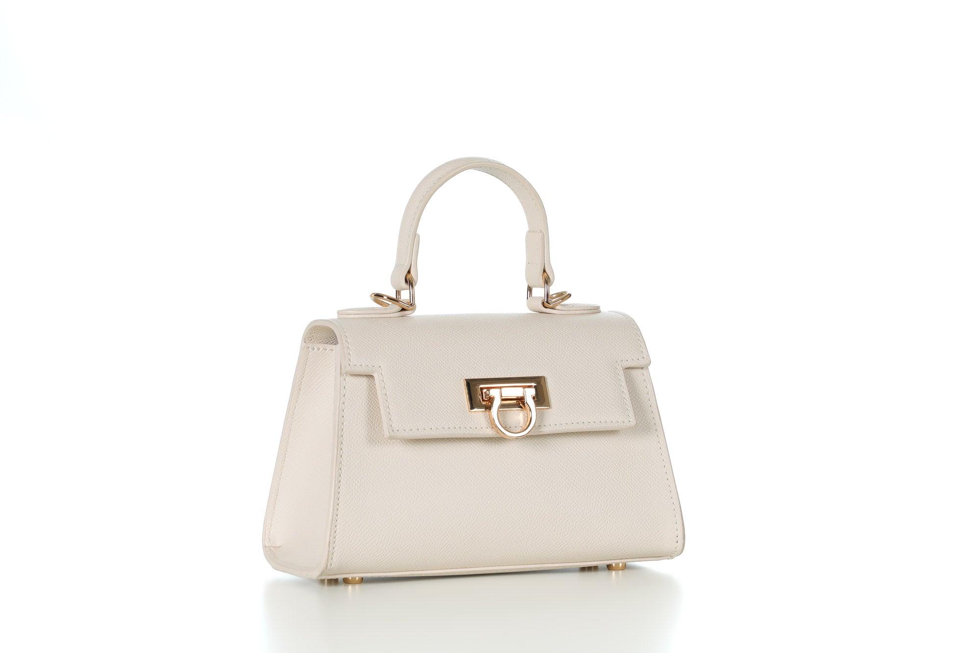 Layla Top-Handle Mini Bag-Cream - Levantine