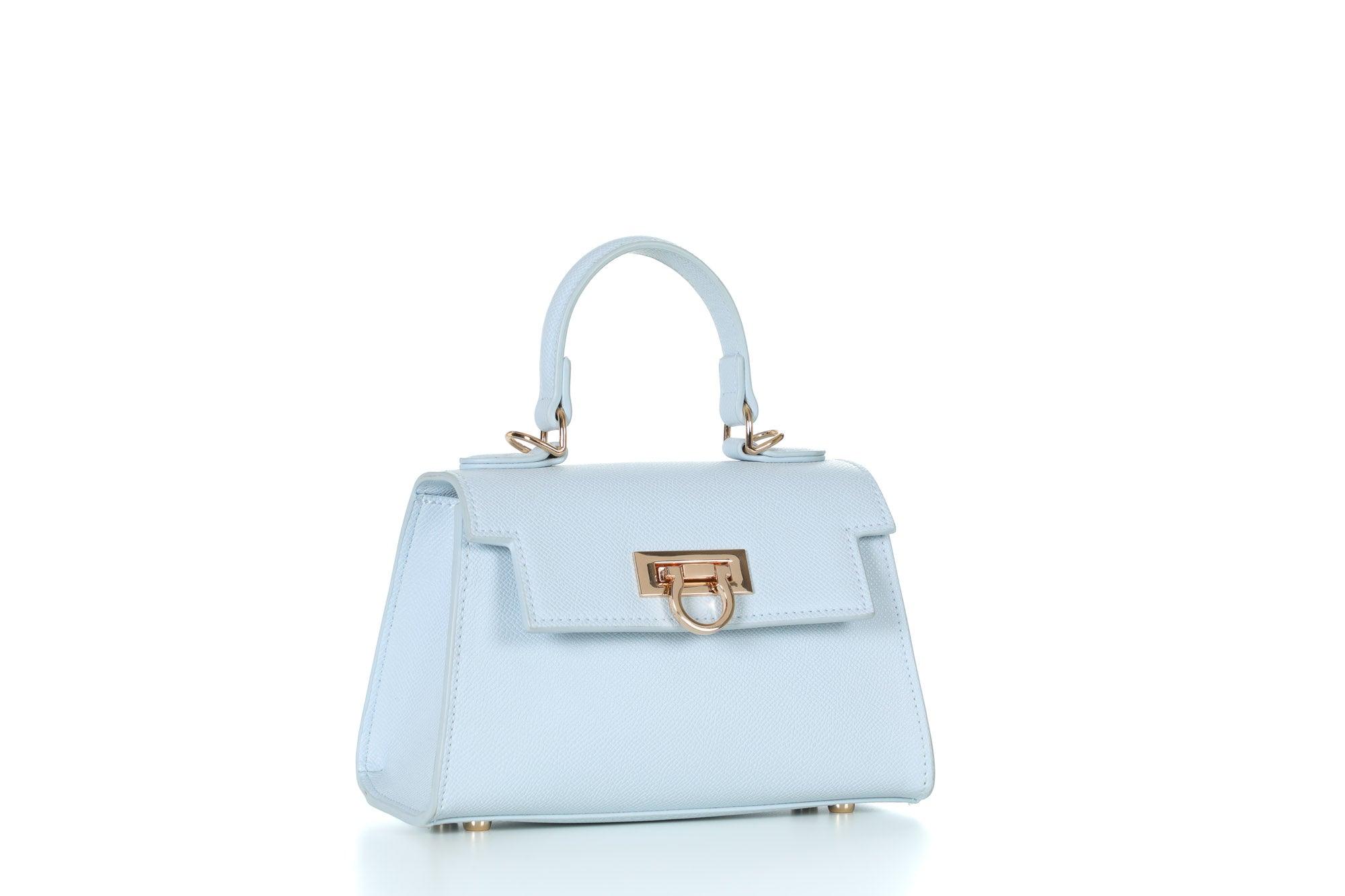 Layla Top-Handle Mini Bag-Blue - Levantine