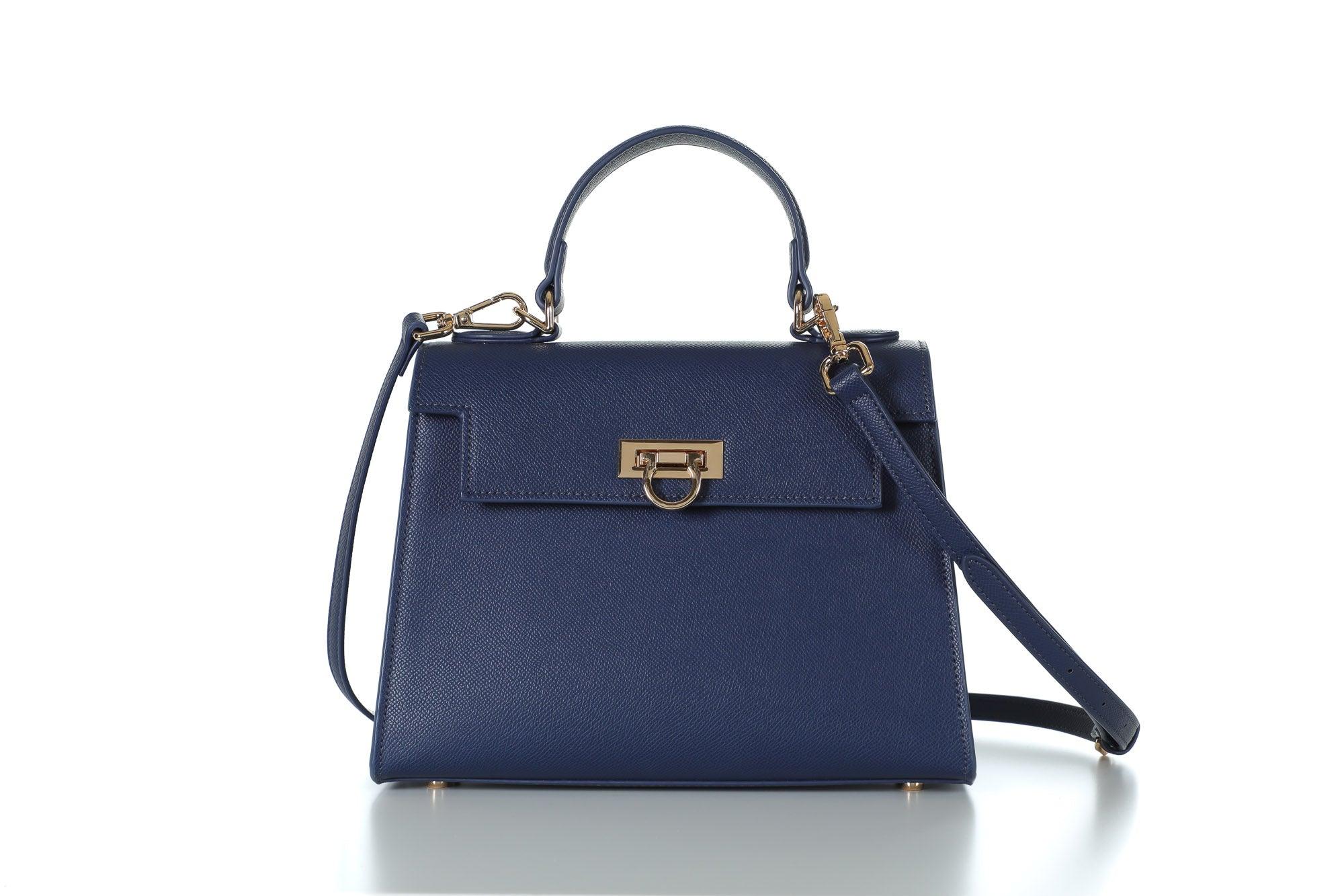 Layla Top-Handle Bag-Navy blue - Levantine