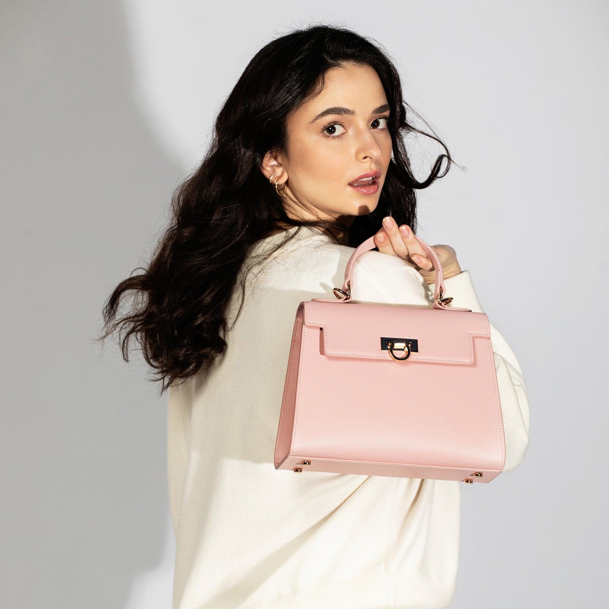 Layla Top-Handle Bag- Pink - Levantine