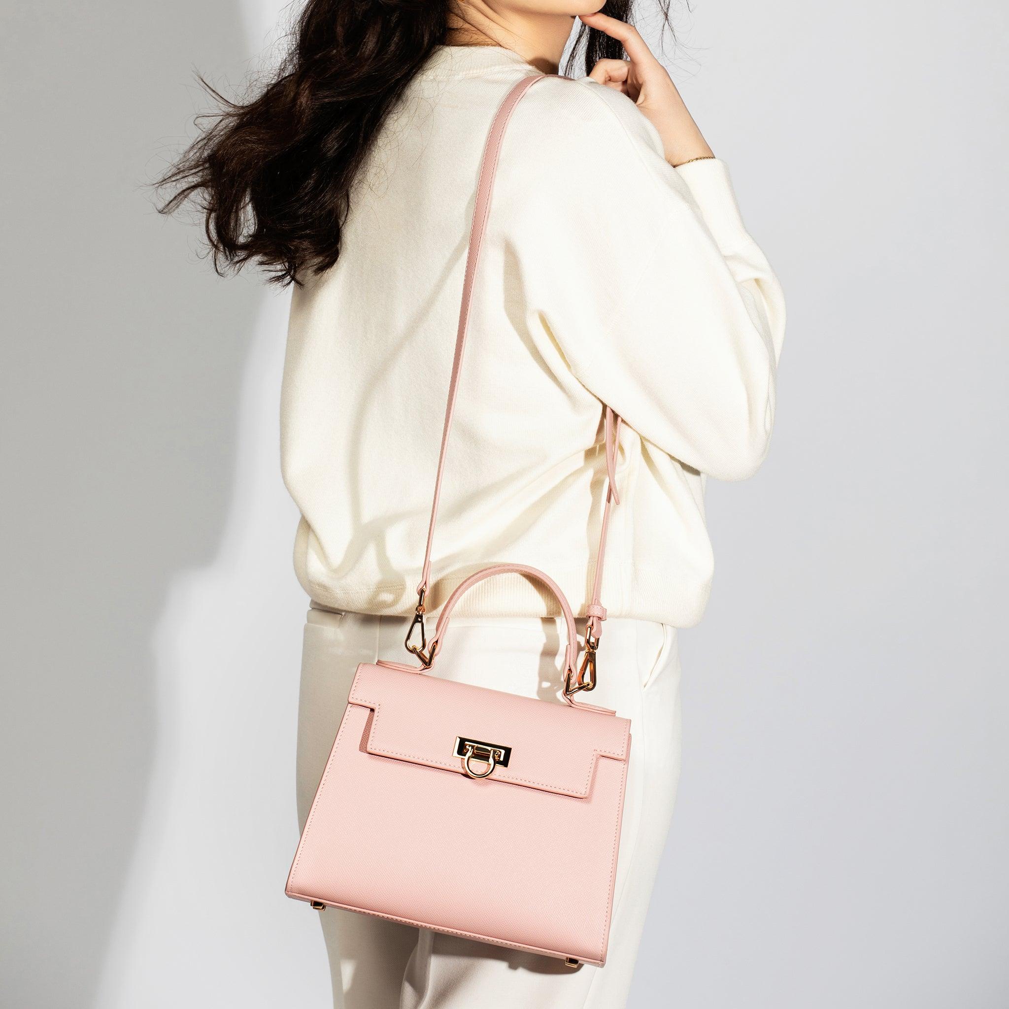 Layla Top-Handle Bag- Pink - LEVANTINE