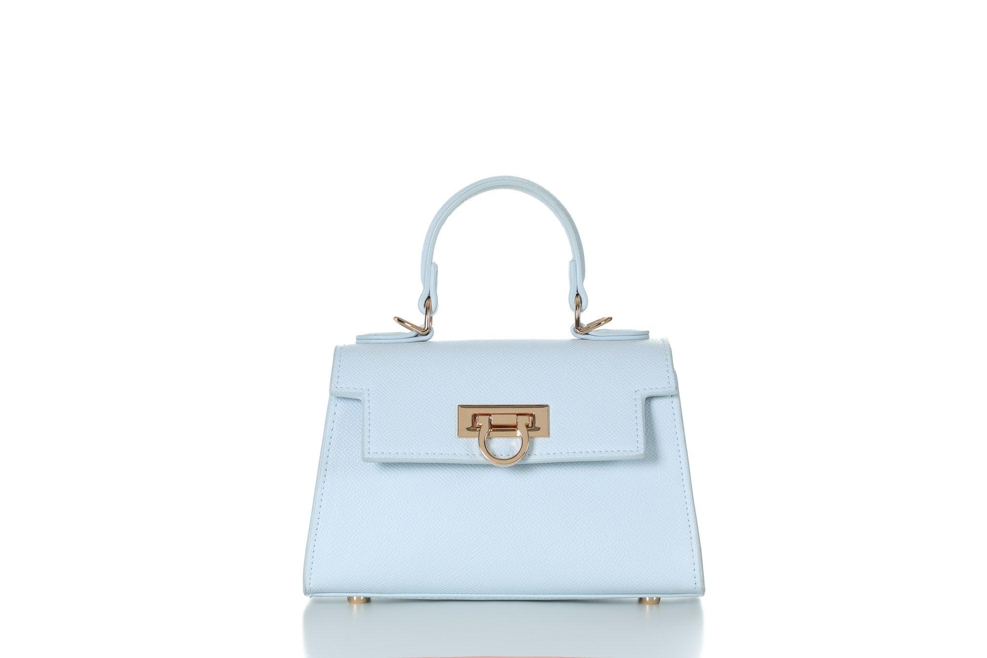 Layla Top-Handle Mini Bag-Blue - Levantine