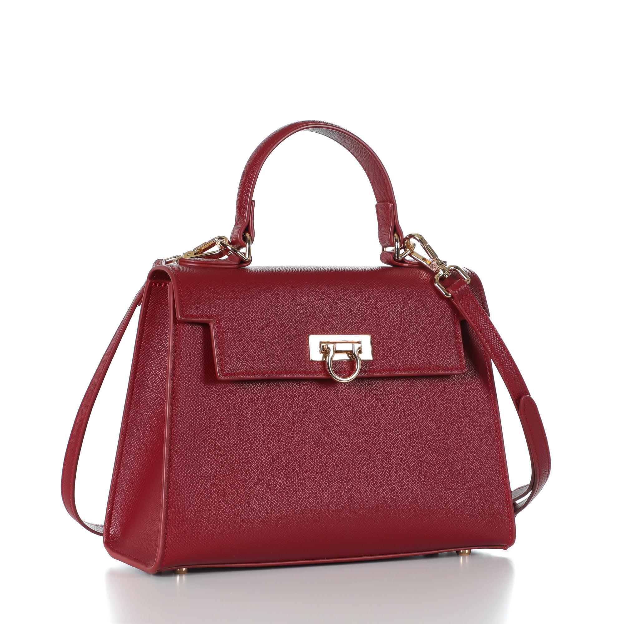 Layla Top-Handle Bag-Red - Levantine