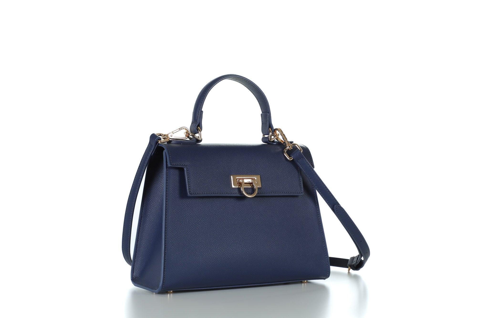 Layla Top-Handle Bag-Navy blue - Levantine