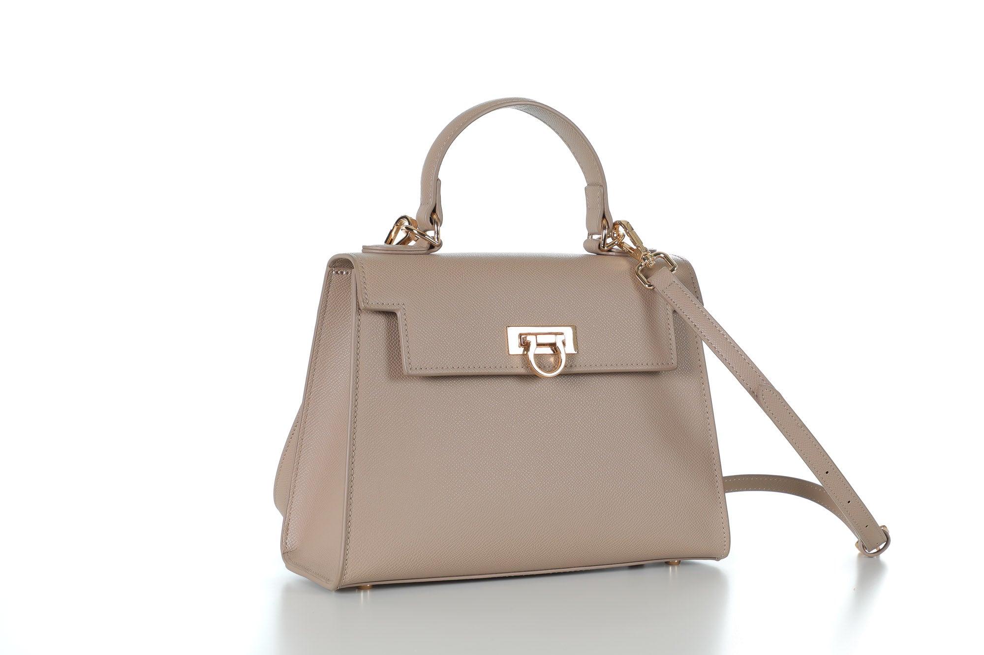 Classic Taupe Levantine Bag: Timeless classic Levantine bag in sophisticated taupe, a must-have wardrobe staple.