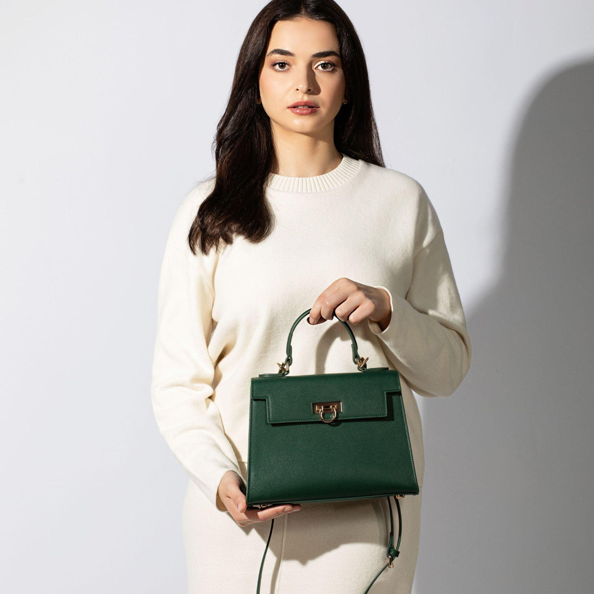 Layla Top-Handle Bag-Green