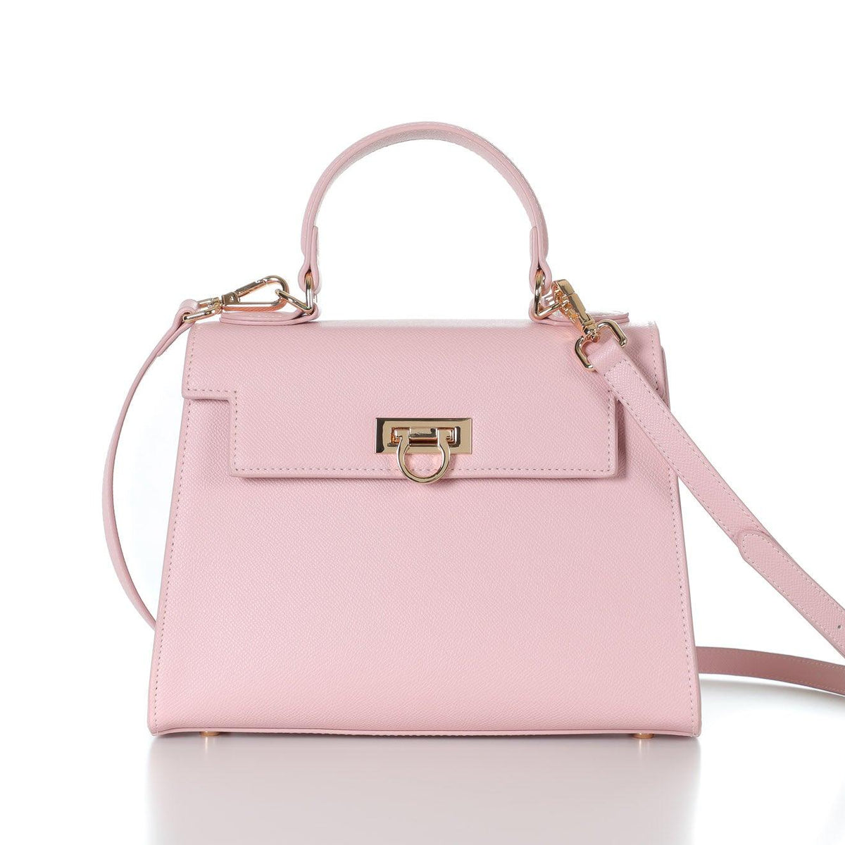 ハンドバッグ PINK LEATHER TOP HANDLE BAG layla-top-handle-bag-pink-